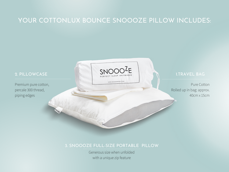 CottonLux Bounce Full Size Portable Pillow