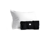 Large Size Goose Down Pillow+ Size Silk Pillowcase Bundle, Cream - Snooozeworld