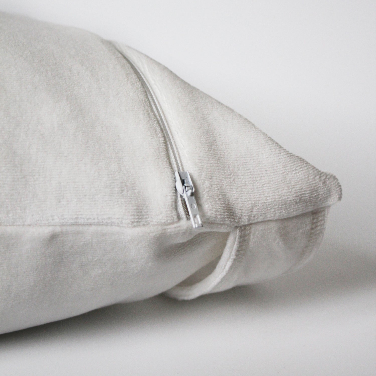 Velour Cotton Voyager Tote Mini Pillowcase with Handle, Cream