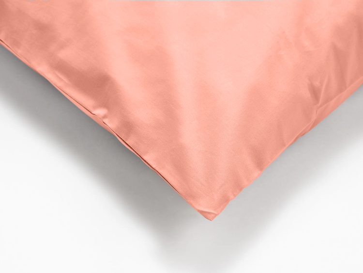 Mini Snoooze Pillowcase Peach Coral Cotton - Snooozeworld