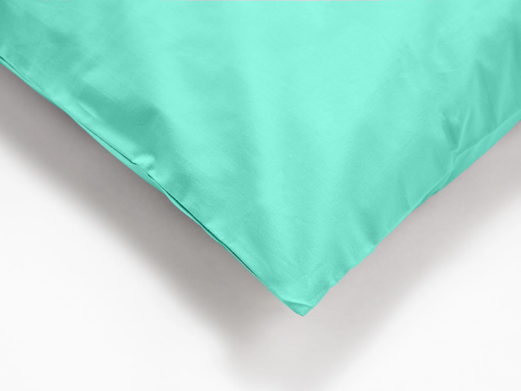 Mini Cotton Pillowcase, Aqua Mist - Snooozeworld