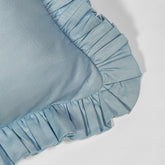 Mini Cotton Ruffled Pillowcase, Butterfly Blue