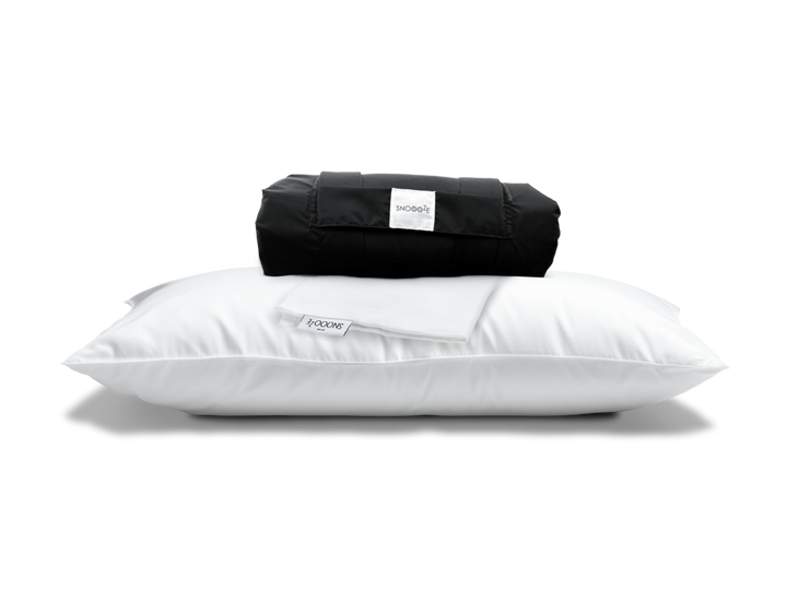 Goose Down Flat Portable Full Size Pillow - Snooozeworld