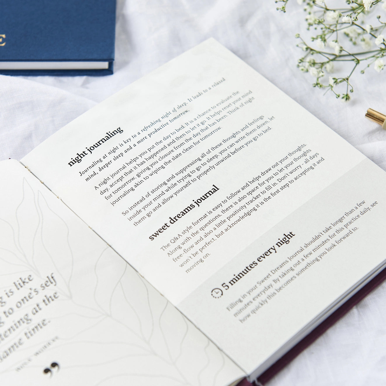 Sweet Dreams Journal For Night Time Reflection - small travel