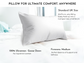 Large Goose Down Pillow with Travel Bag