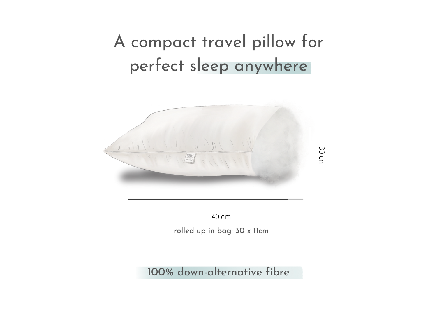 Travel sales pillow alternative