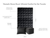 Goose down duvet and pillow travel set - Snooozeworld