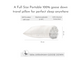 100% Goose Down Portable Full Size Pillow