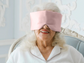Silk Velcro Eye Mask, Blush Pink