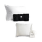 Large Size Goose Down Pillow+ Size Silk Pillowcase Bundle, Cream