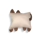 Purrfect Paws Beige Cat Mini Cotton Pillowcase