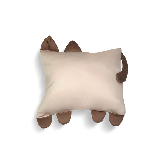 Purrfect Paws Beige Cat Mini Cotton Pillowcase