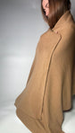 Merino Wool Travel Wrap, Camel