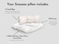 100% Goose Down Portable Full Size Pillow