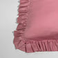 Full-Size Cotton Ruffled Pillowcase, Bubblegum Pink