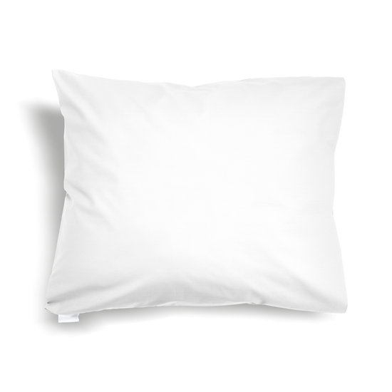 Cotton FullSize Pillowcase with piped edges,White