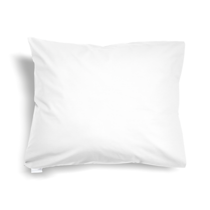 Cotton FullSize Pillowcase with piped edges,White - Snooozeworld