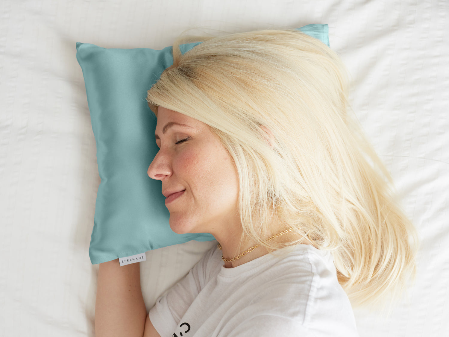 Mini Cotton Pillowcase - Sea Glass