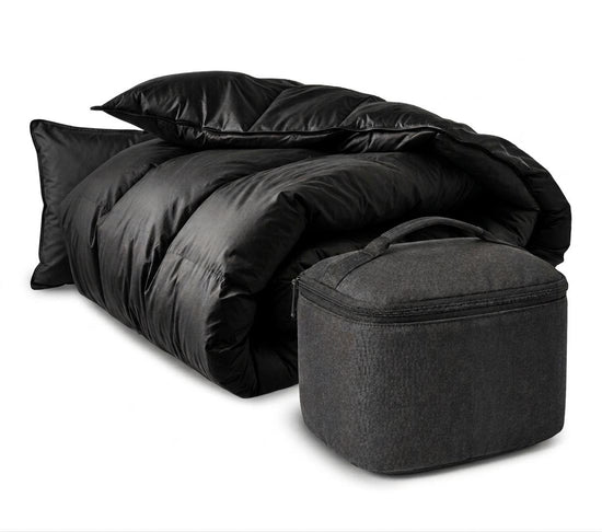 Goose down duvet and pillow travel set - Snooozeworld