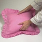 Mini Cotton Ruffled Pillowcase, Bubblegum Pink