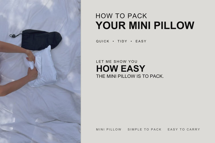 Mini Travel Pillow product video