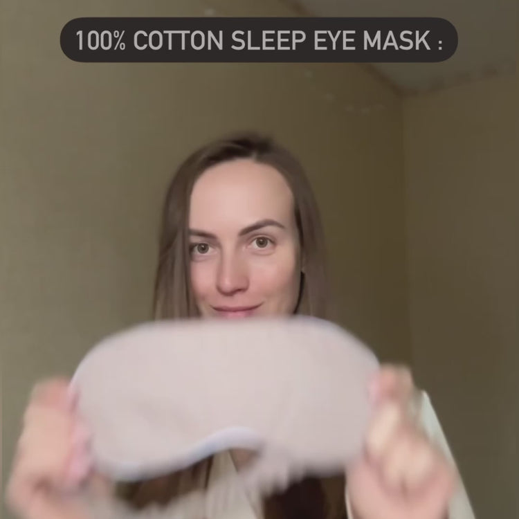 100% Satin Cotton Adjustable Eye Mask