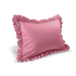 Full-Size Cotton Ruffled Pillowcase, Bubblegum Pink