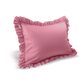 Full-Size Cotton Ruffled Pillowcase, Bubblegum Pink