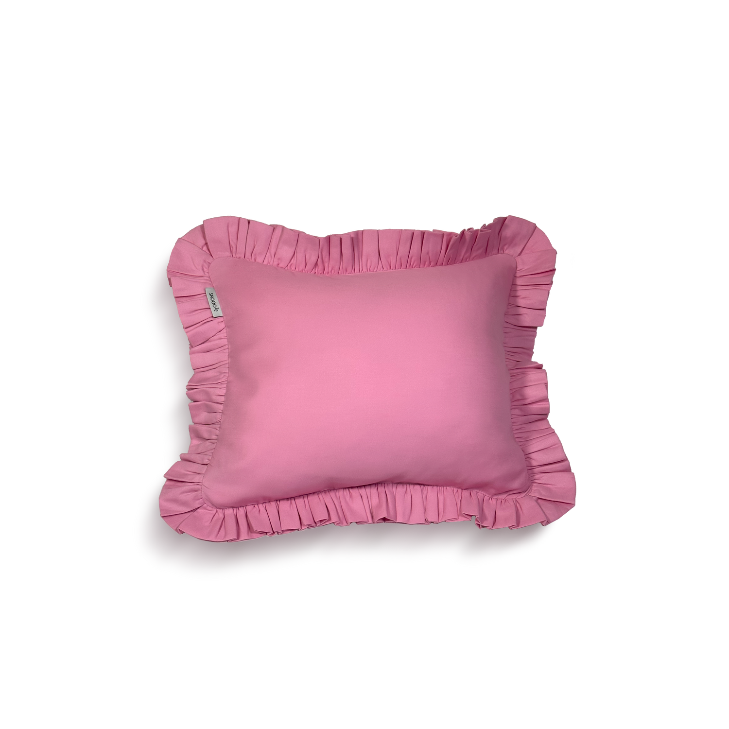 Mini Cotton Ruffled Pillowcase, Bubblegum Pink