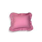 Mini Cotton Ruffled Pillowcase, Bubblegum Pink