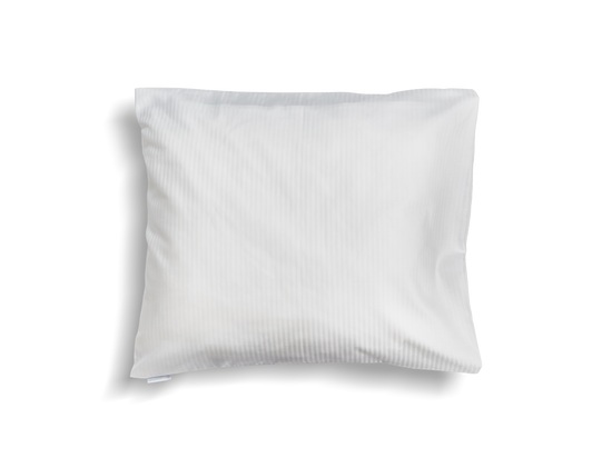 Full Size Snoooze Pillowcase White Cotton Stripe